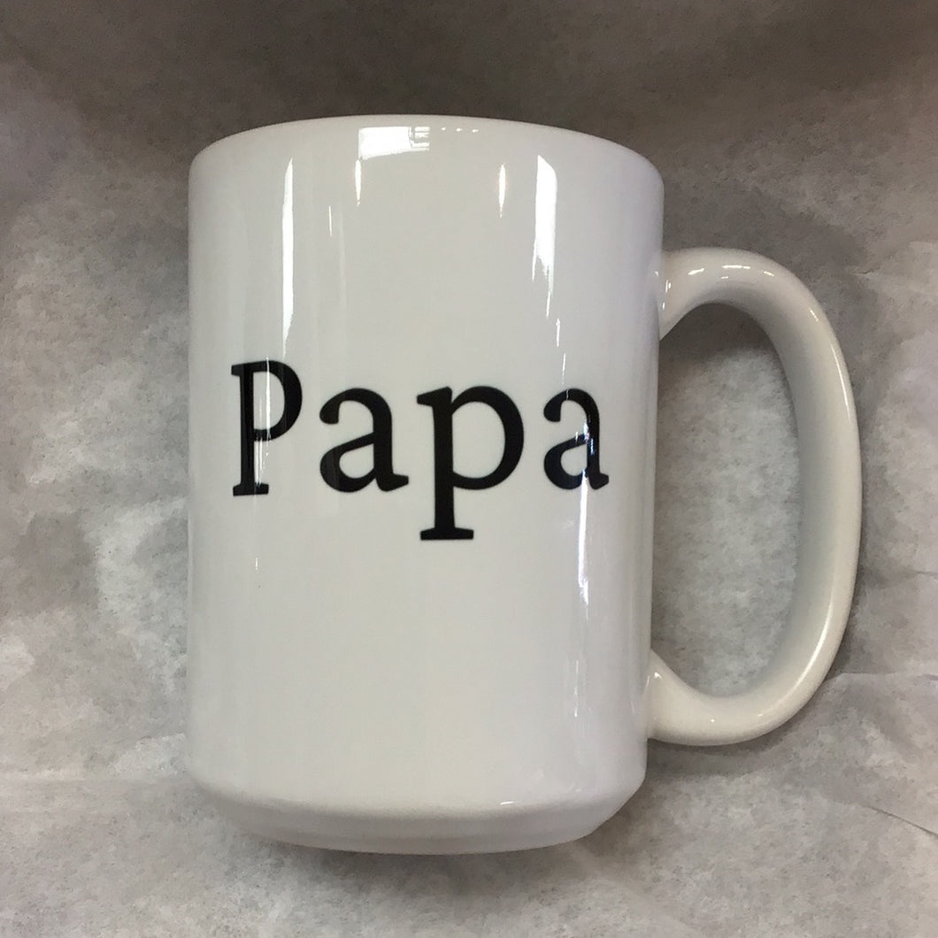 Mug Type Written Papa