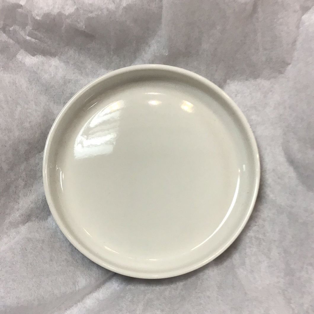 Porcelain Candle Plate - White