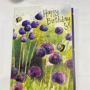 Card Birthday Alliums