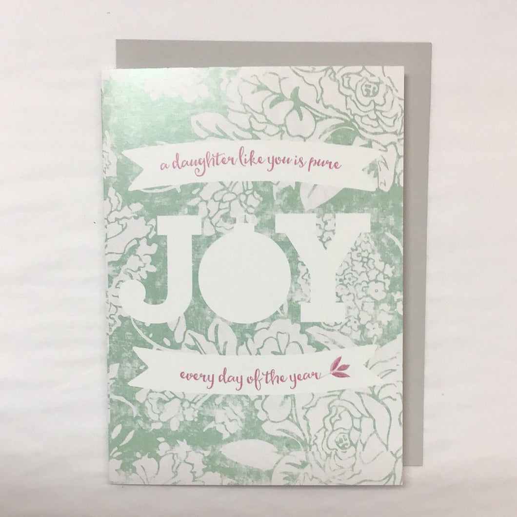 Christmas Daughter Pure Joy Card