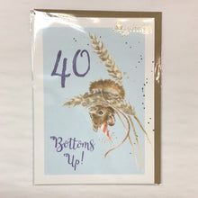 Load image into Gallery viewer, Card Birthday  40 Bottoms Up
