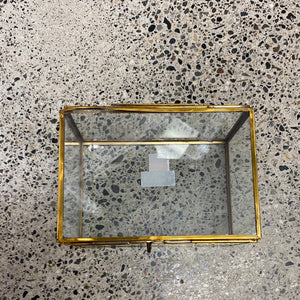 Brass Box Glass - 6x5x4"