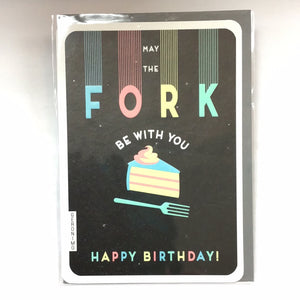 Card Birthday May The Fork Be With You