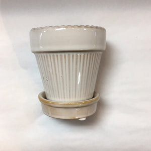 Planter Small Ceramic with Saucer