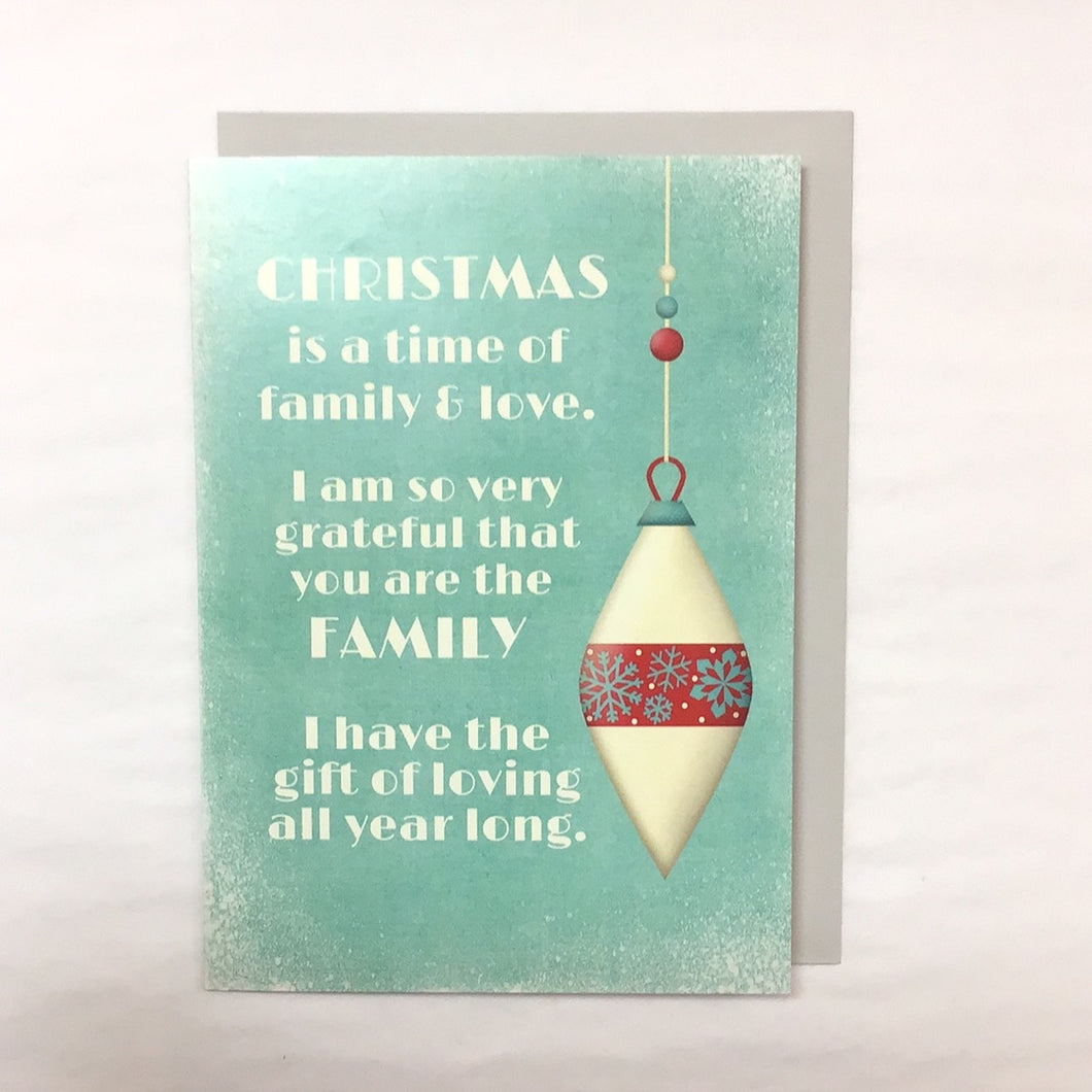 Christmas Family & Love Card