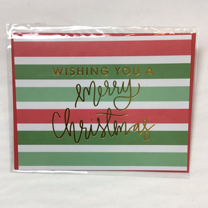 Christmas Wishing You a Merry Christmas Greeting Card