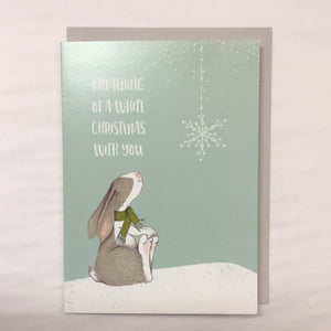 White Christmas with You Card