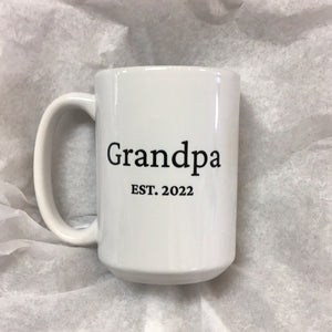 Grandpa Est 2022 Mug