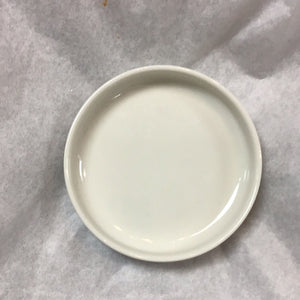 Porcelain Candle Plate - White