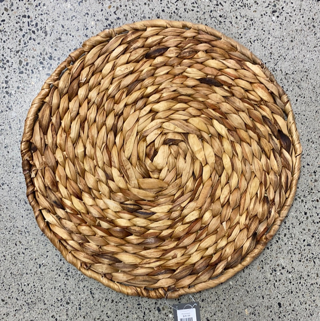 Placemat Round Woven Wicker