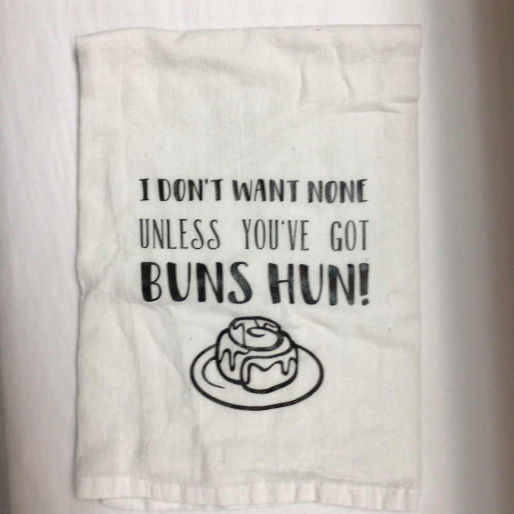 Tea Towel Buns Hun