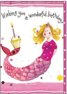 Card Birthday Mermaid