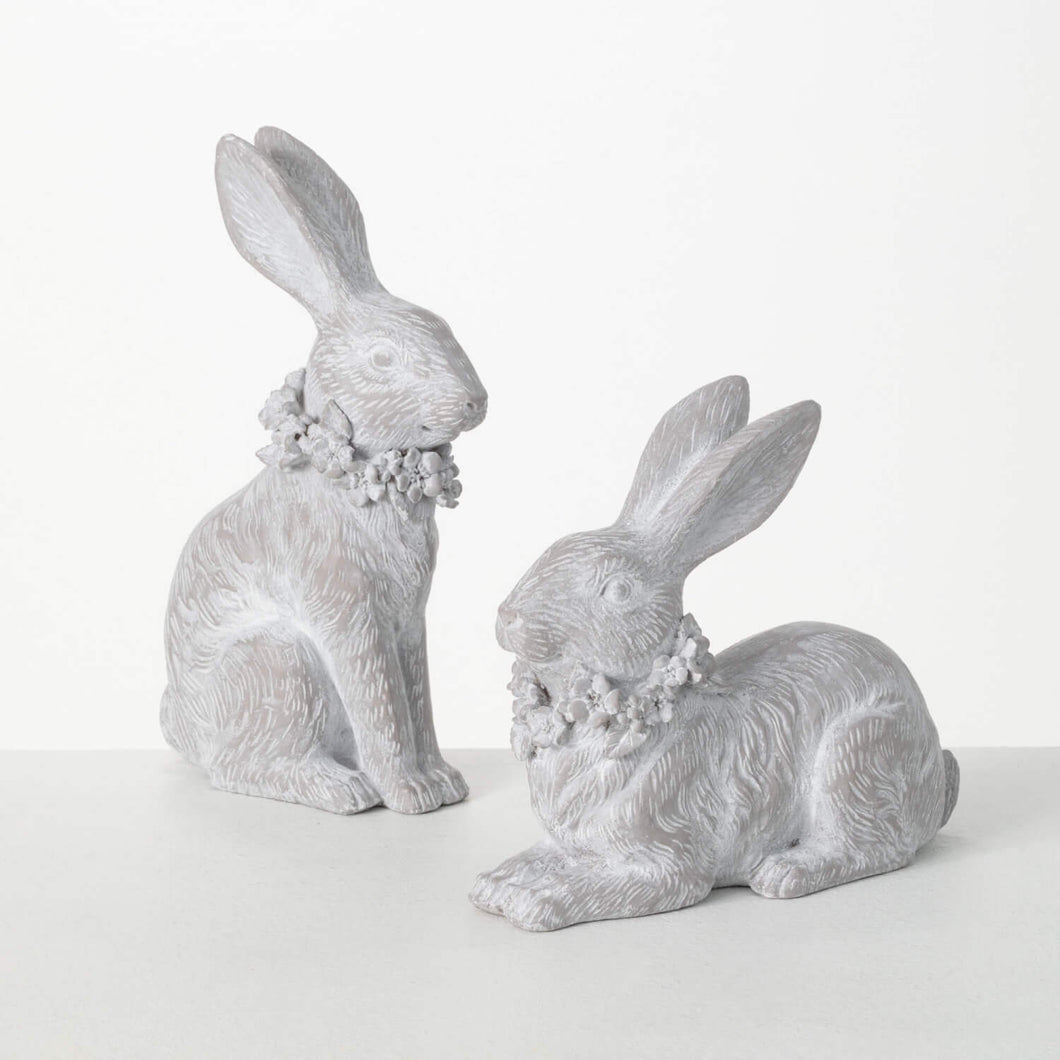 White washed Resting Bunnies