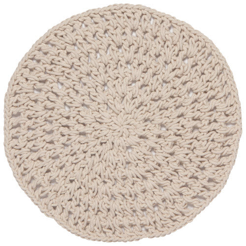 Placemat Round Knotted Natural
