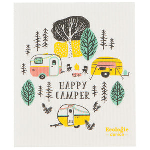 Swedish Dishcloth Happy Camper