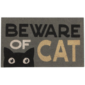Doormat Beware of Cat