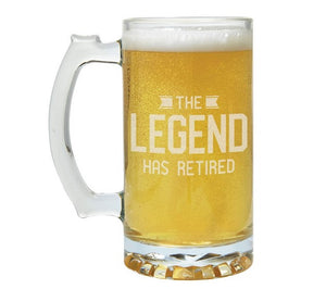Beer Mug "The Legend has retired"