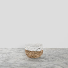 Load image into Gallery viewer, White/ Natural Bowl Basket
