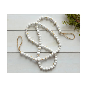 Distressed White Farmhouse Beads